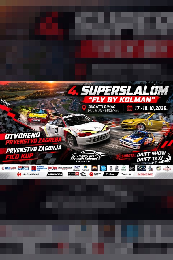 4. SUPERSLALOM „FLY BY KOLMAN" | Bugatti Rimac poligon Mičevec